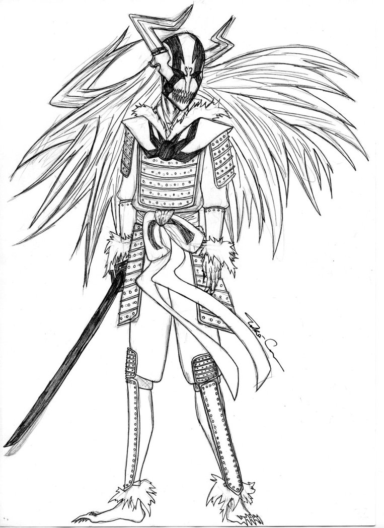 763x1048 Ichigo Kurosaki Hollow Samurai By Yumichikafan