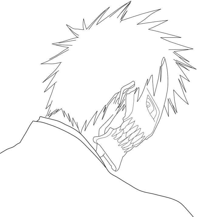 678x714 Ichigo Hollow Mask Lineart By Salty Art