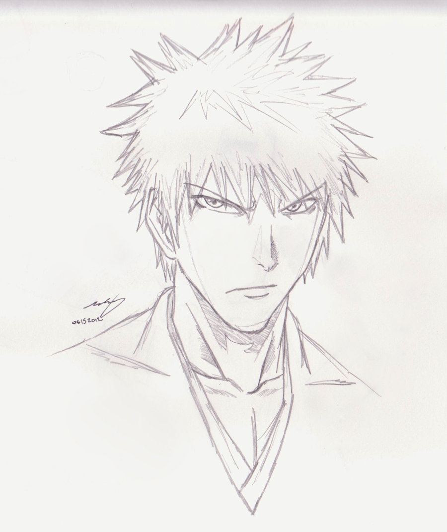 Ichigo Kurosaki Drawing at GetDrawings | Free download