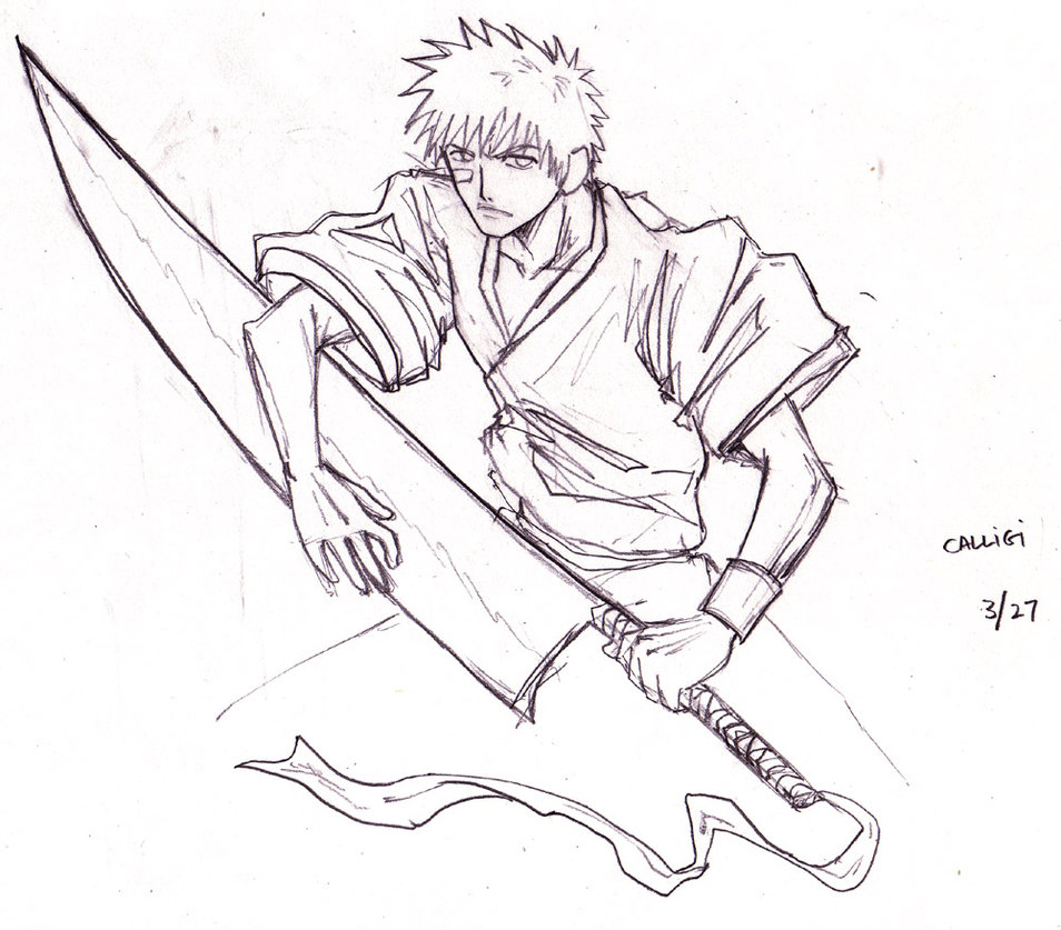 954x837 Ichigo Kurosaki By Ryuomaru