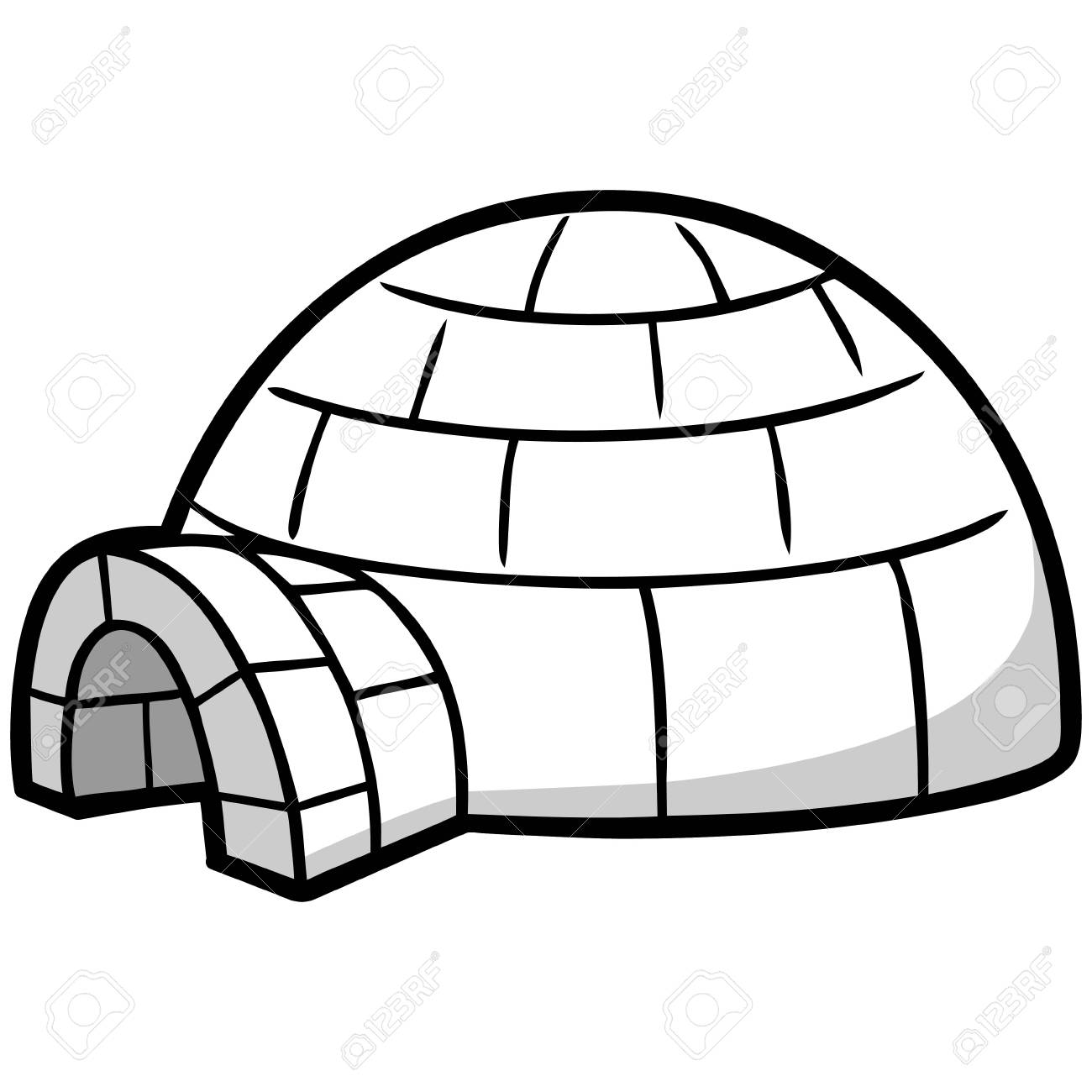 1300x1300 Igloo Illustration Royalty Free Cliparts, Vectors, And Stock