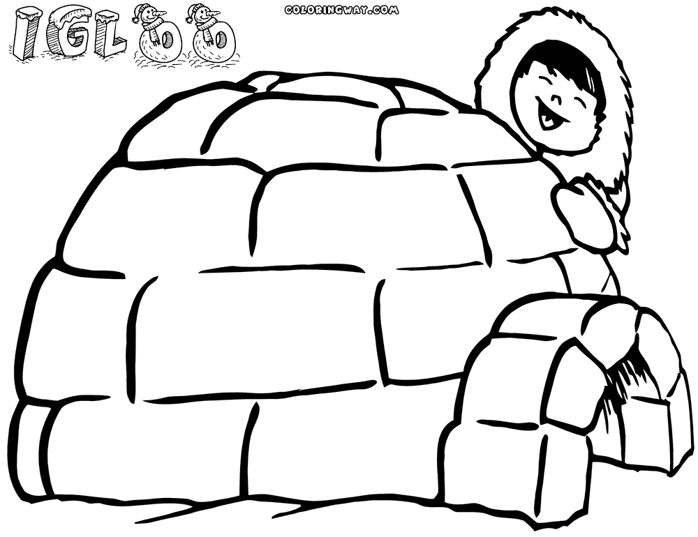 1000x770 Igloo Coloring Pages Coloring Pages To Download And Print