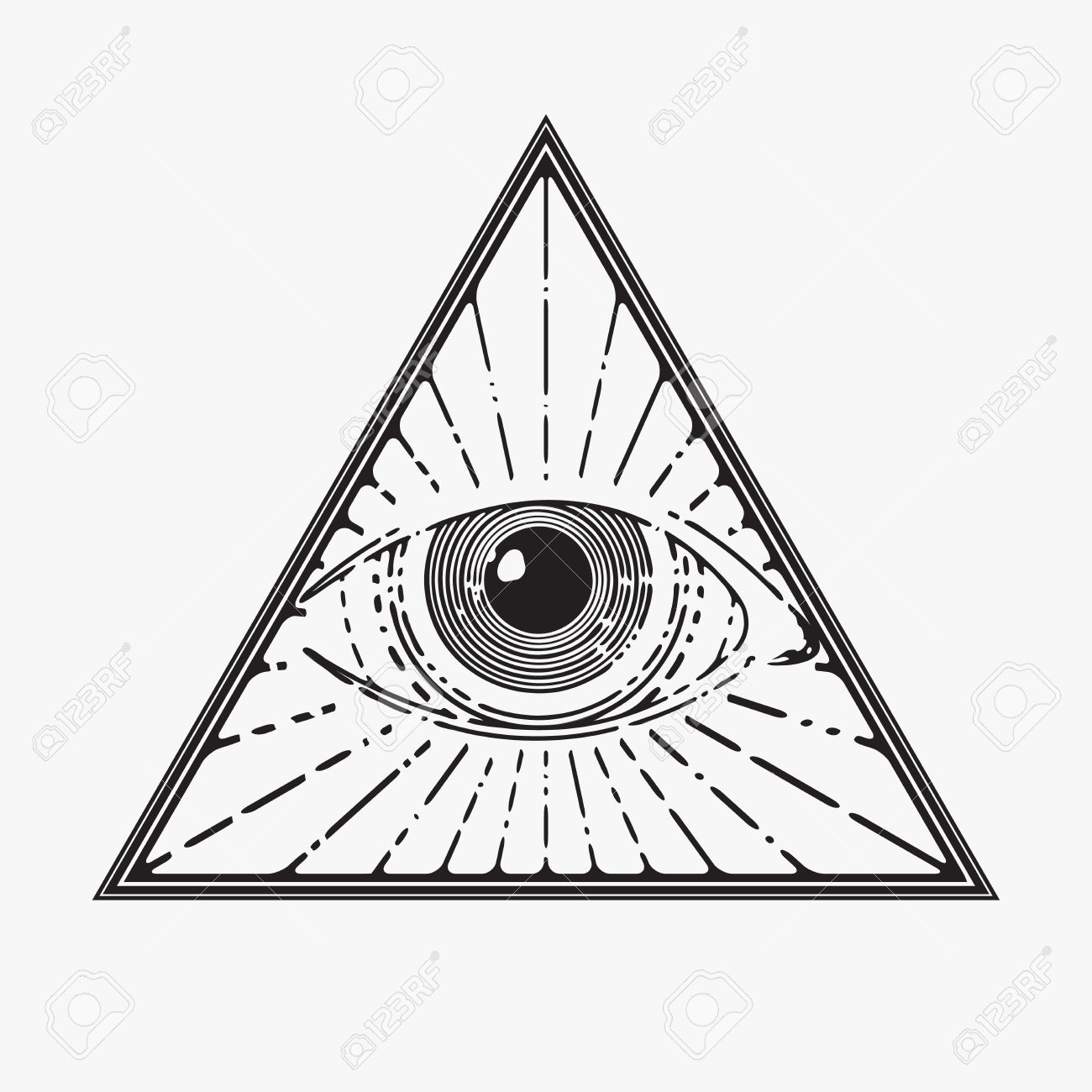 1300x1300 31280005 All Seeing Eye Symbol Vector Illustration Stock Vector