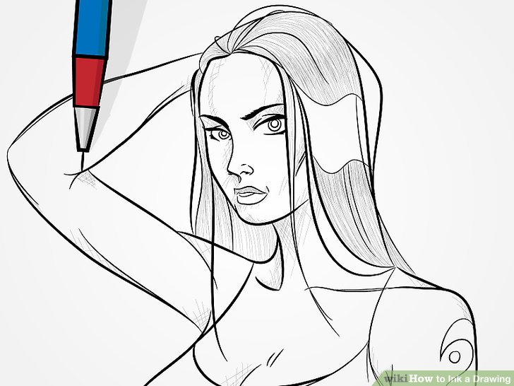 728x546 How To Ink A Drawing 14 Steps (With Pictures)