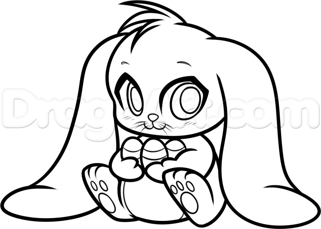 1024x732 Easter Bunny Drawings