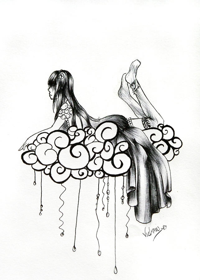 643x900 Imagine A Cloud Drawing By Vicki Chapman