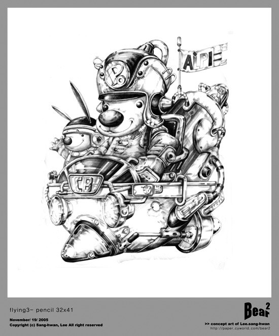 550x661 Daily Character Art By Sang Hwan Lee