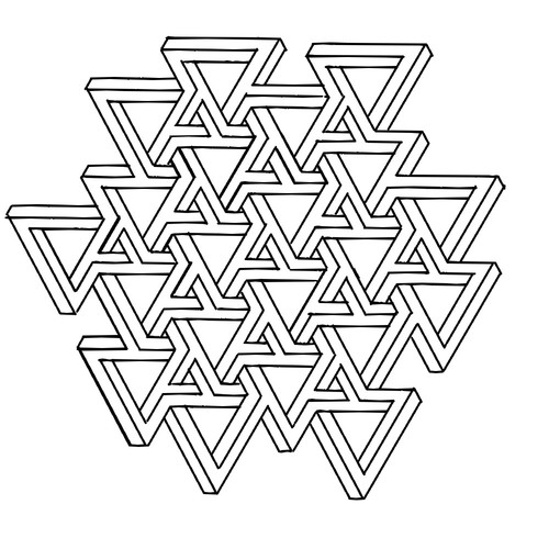 500x500 Penrose Triangle How To Draw