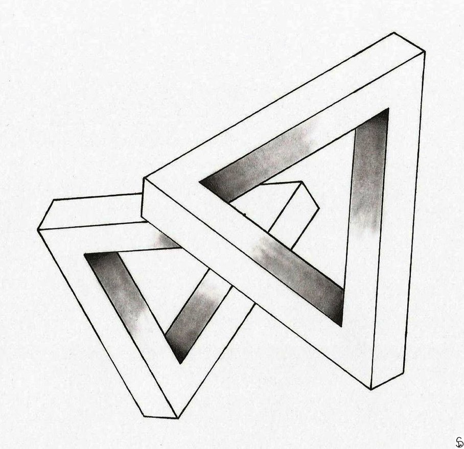 908x879 Twin Impossible Figures Line Illusions All Illusions Passion