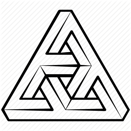 512x512 Escher, Impossible, Object, Penrose, Shape, Solid, Triangle Icon