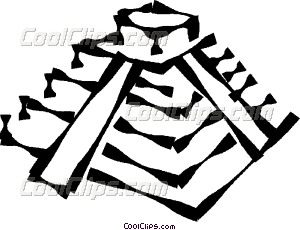 300x230 Inca Pyramid Vector Clip Art