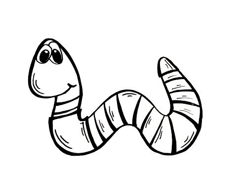 480x360 Drawing How To Draw Cartoon Inch Worm