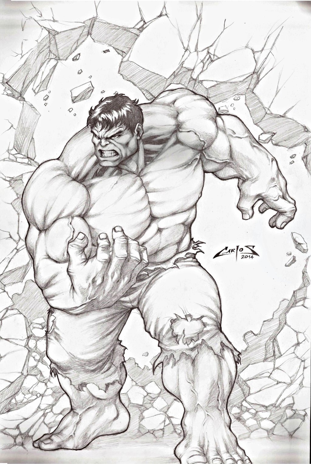 1024x1529 Incredible Hulk !!! By Carlosbragaart80