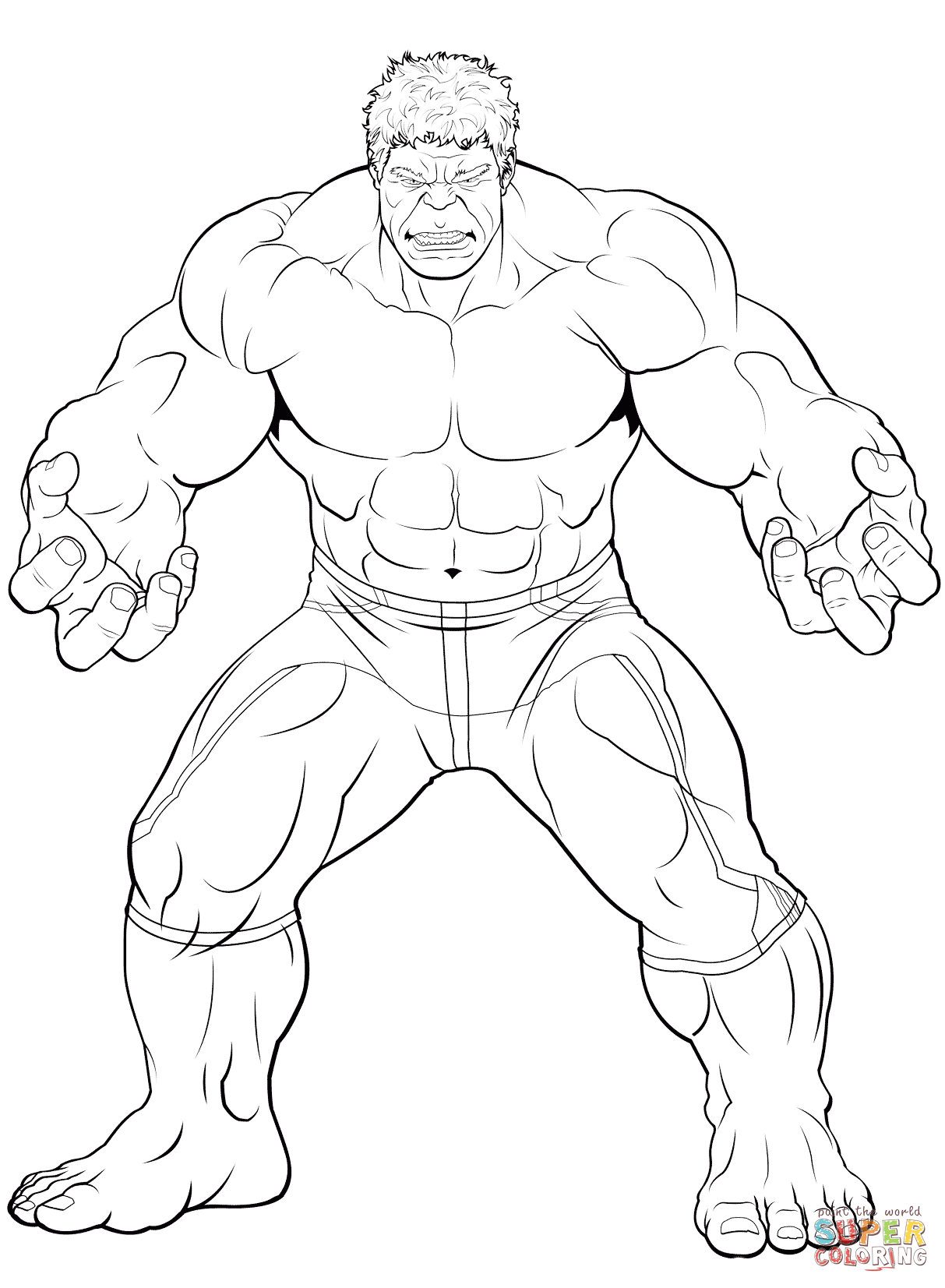 1213x1653 Avengers The Hulk Coloring Page Free Printable Coloring Pages