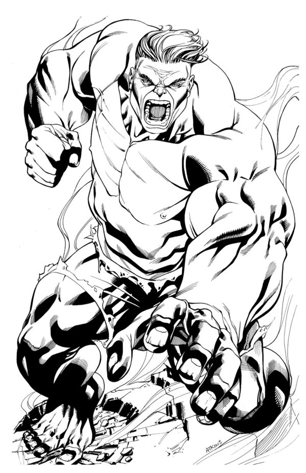 600x926 The Incredible Hulk Face Coloring Pages