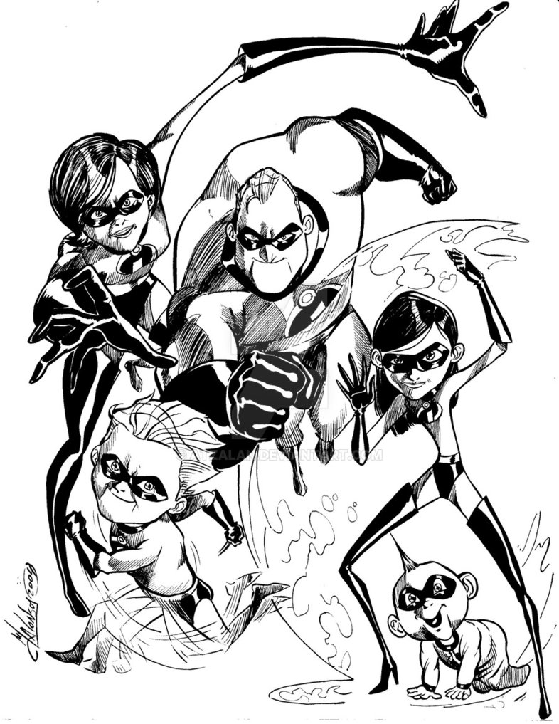 786x1017 The Incredibles By Atzalan