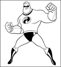 260x287 Incredibles Coloring Pages