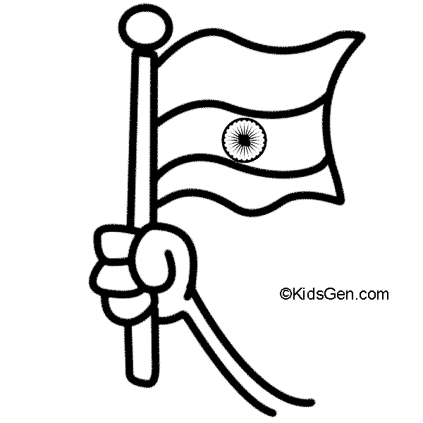600x600 Indian Independence Day Pictures To Color