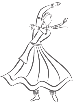 256x370 Kathak Dancer Random Dancers, Sketches And Dancing