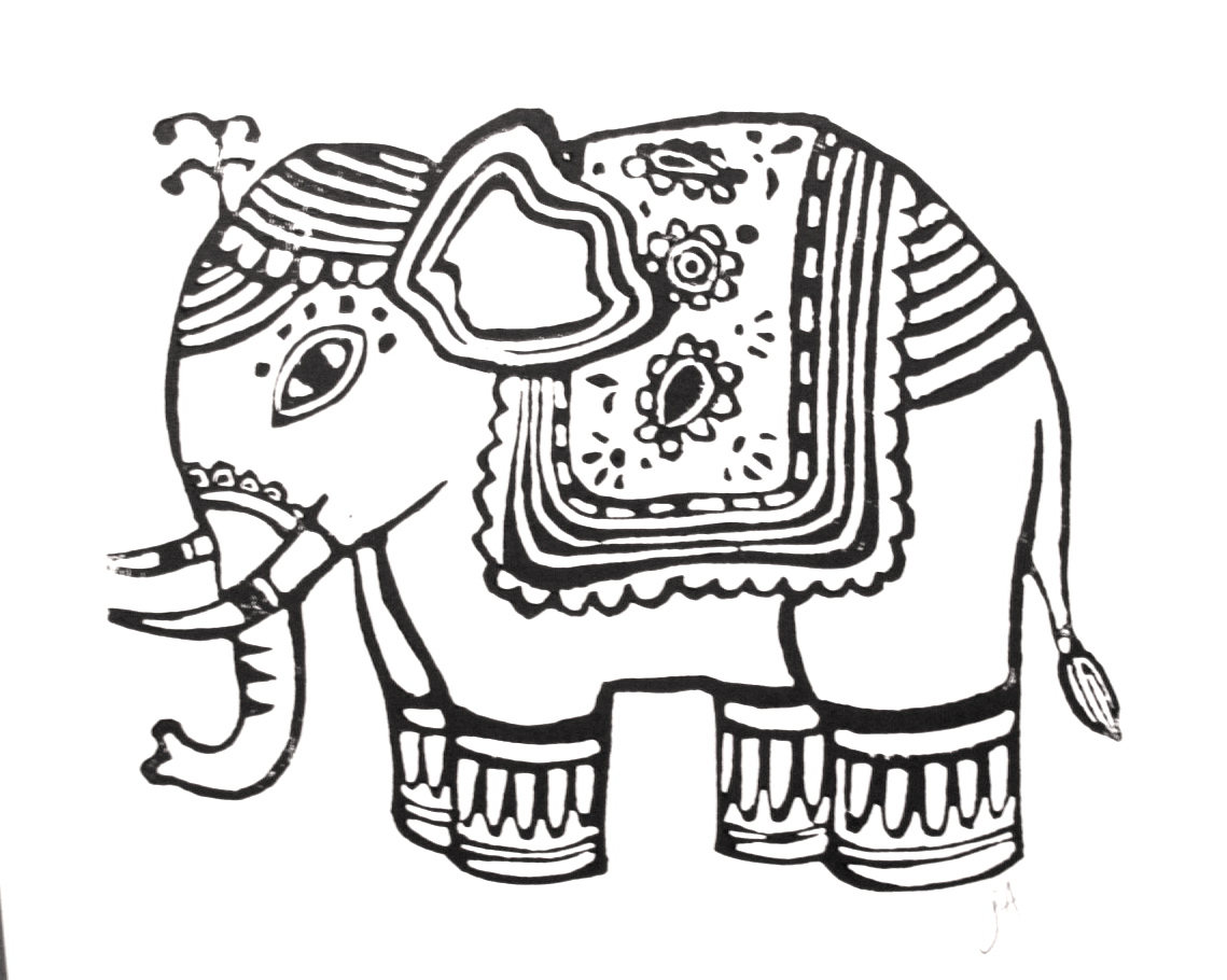 Download India Elephant Drawing at GetDrawings.com | Free for ...