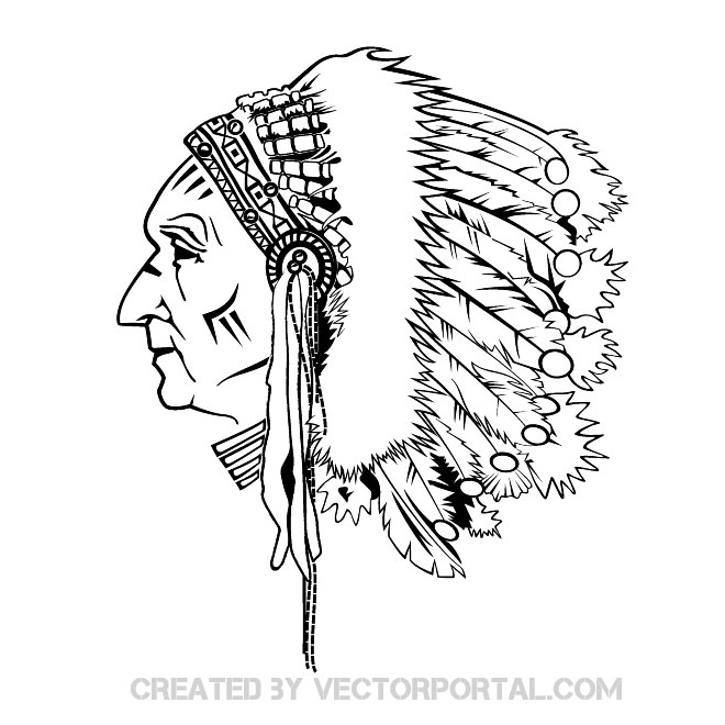 660x660 Indian Chief Vector Grpahics