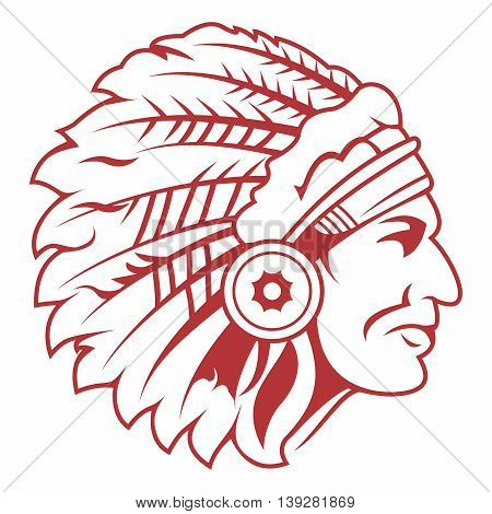 450x470 Vector Retro Indian Chief Vector Amp Photo Bigstock