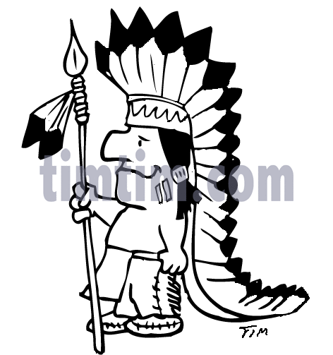 472x503 Indian Cartoon Drawings Indian Warrior Drawing