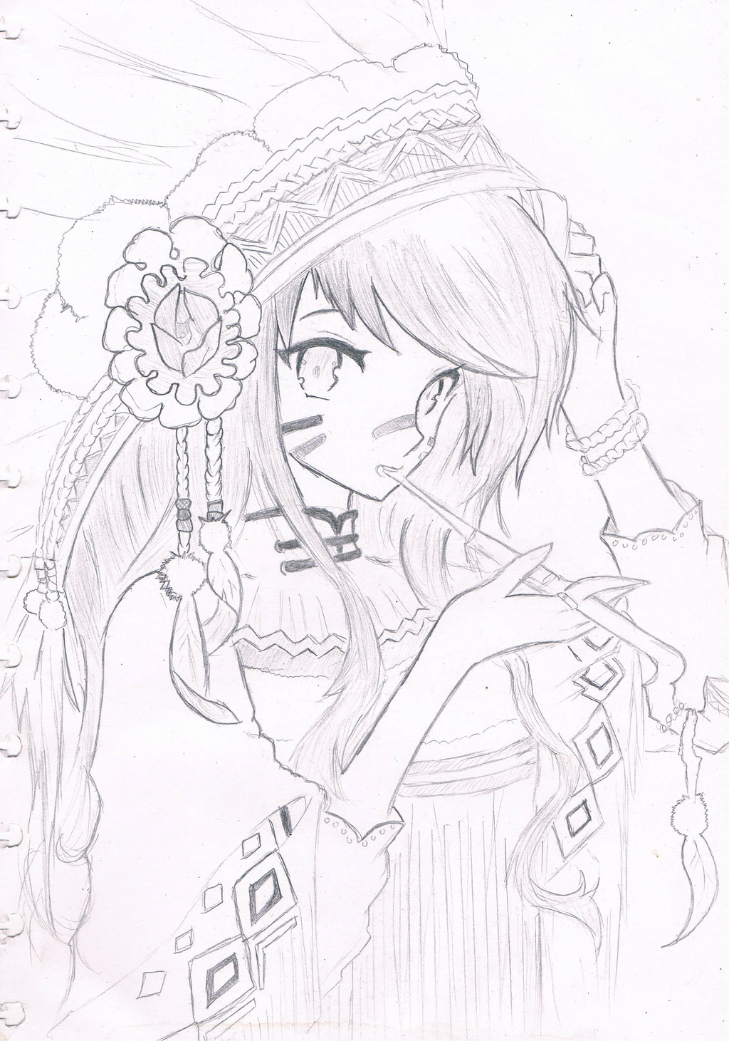 1024x1461 Indian Girl By Raptorscyte