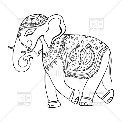 400x400 Elephant In Indian Style
