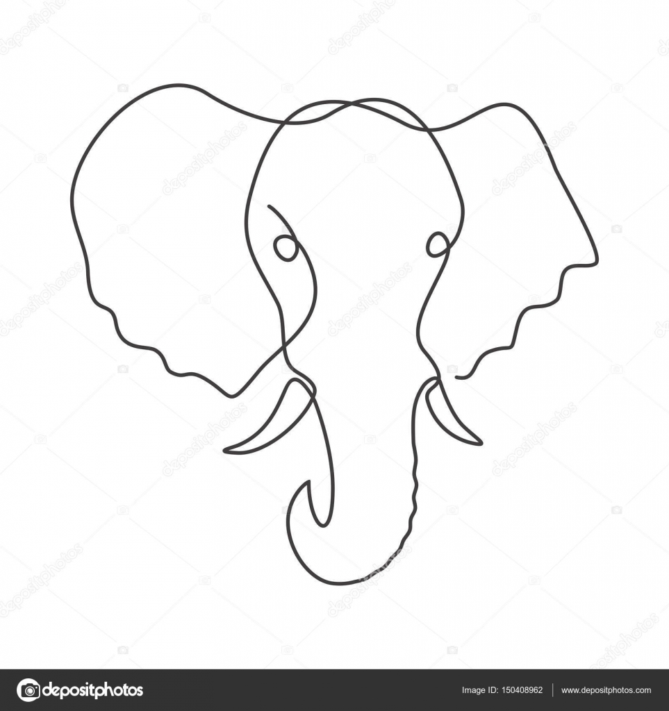 963x1024 One Line Drawing. Stock Vector Migfoto