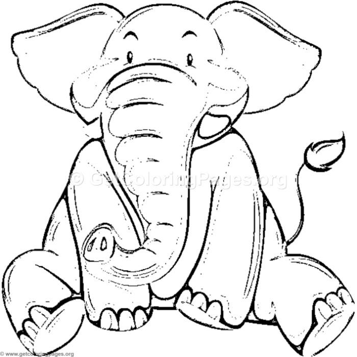 700x700 Indian Elephant Coloring Pages
