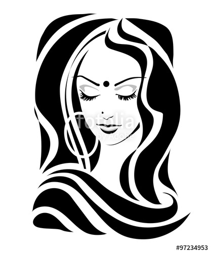 417x500 Indian Girl With Downcast Eyes Stock Image And Royalty Free