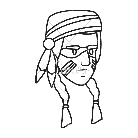 550x550 American Indian Face