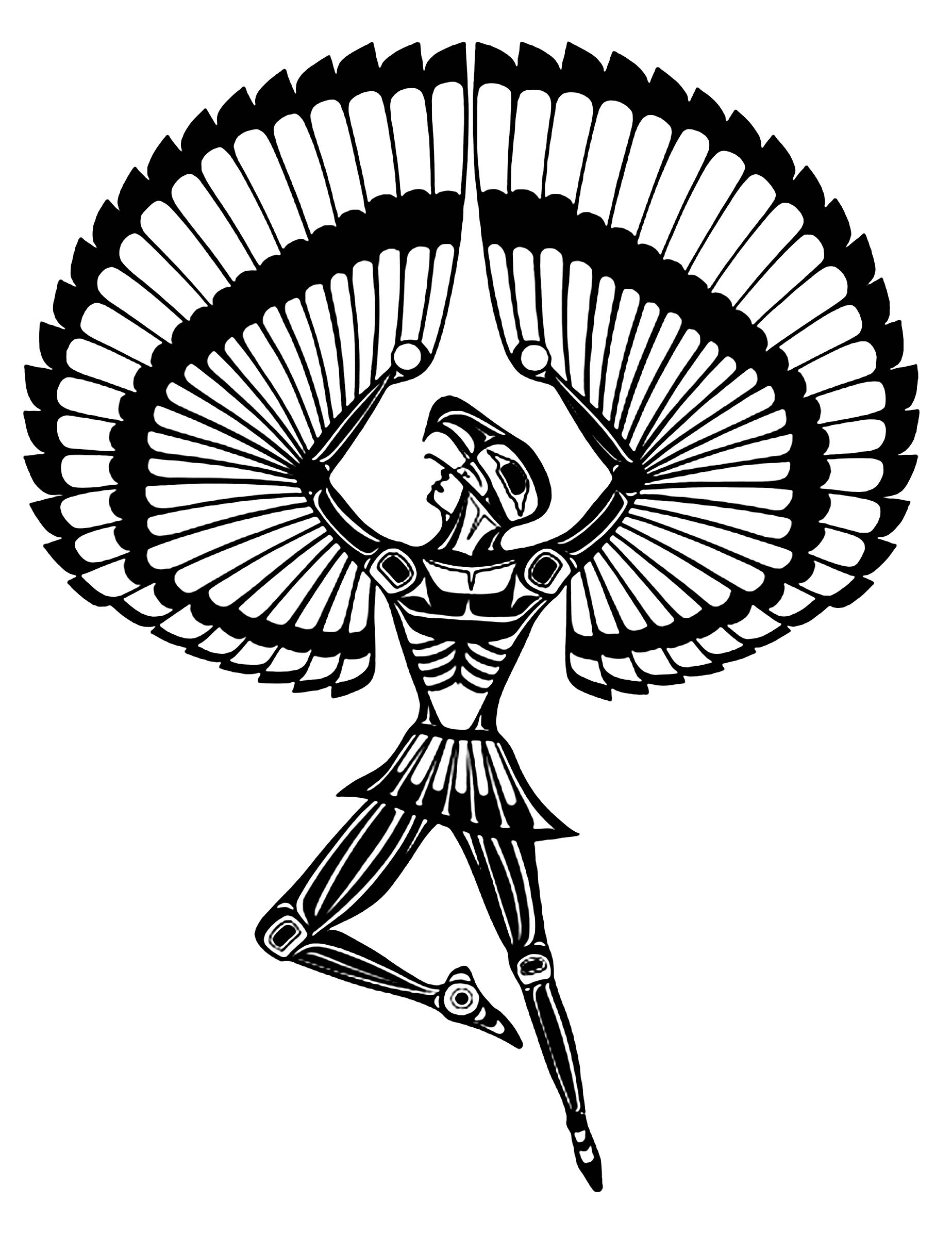 1847x2424 Feather Coloring Pages