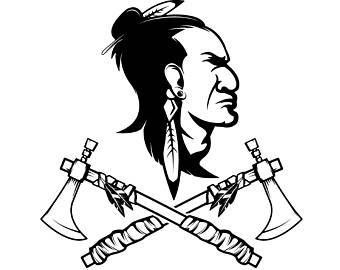 340x270 Skull Indian Svg Etsy