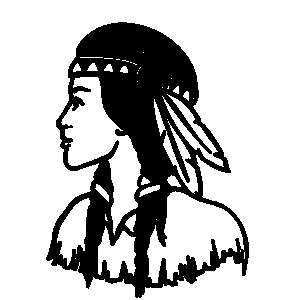 300x300 Feather Woman Clipart