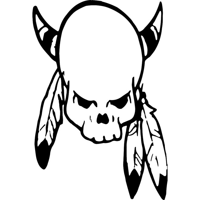660x660 Indian Skull With Feather Vector Free Vectors Ui Download