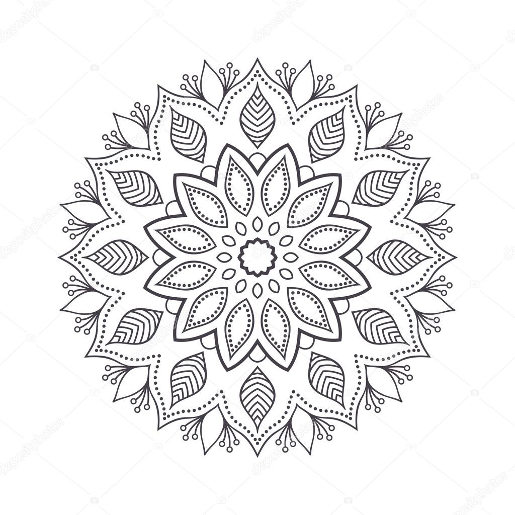 1024x1024 Drawn Flower Indian