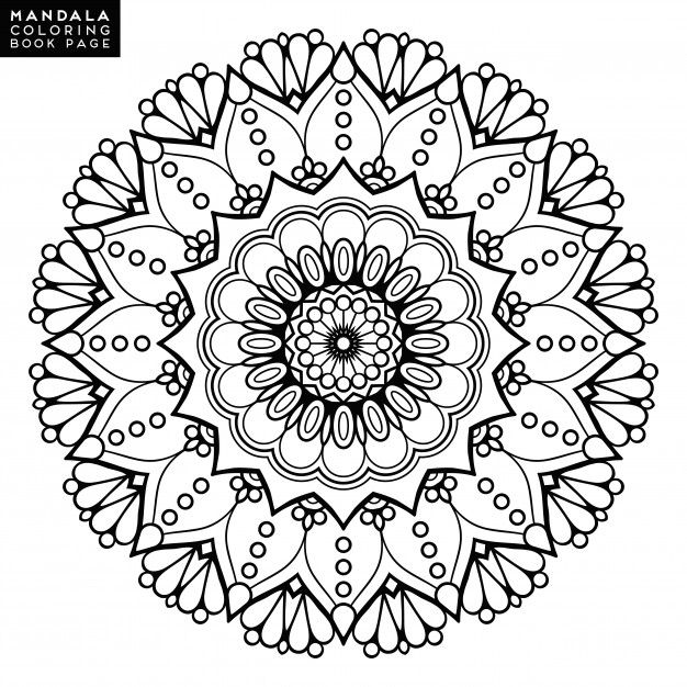 626x626 Flower Mandala. Vintage Decorative Elements. Oriental Pattern