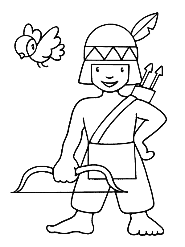 600x800 Indian Boy Coloring Little Indian Boy Coloring Page