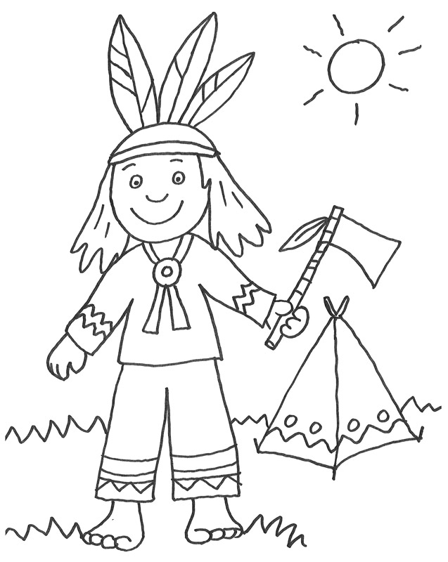 637x800 Icolor Little Kids Around The World ~ Usa Native American Indian