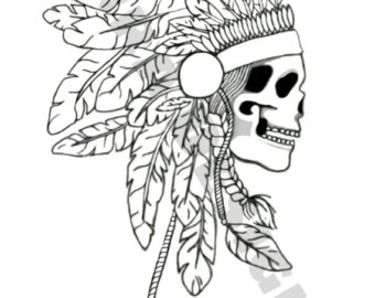 340x270 Indian Coloring Page Etsy