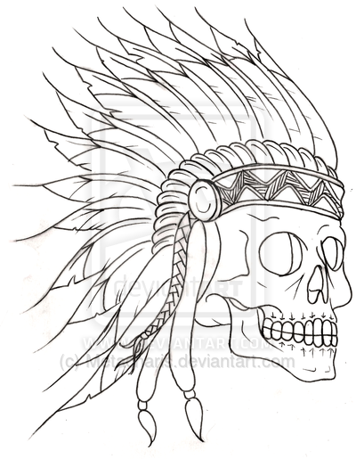 400x515 Tumblr Traditional Indian Skull Tattoo 2015