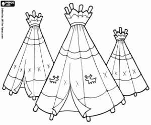 300x250 Native North American Indians Coloring Pages Printable Games