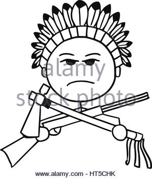 300x353 Axe And Tomahawk Native American Indian Weapon Stock Vector Art