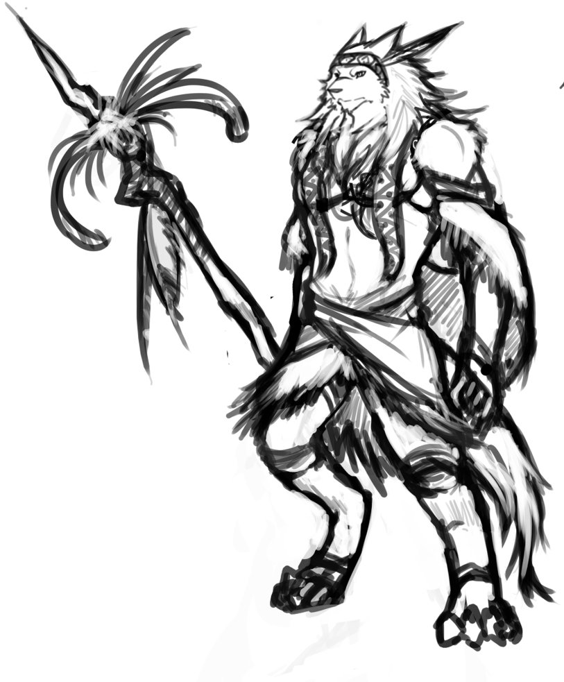 813x983 Indian Warrior By Javidavie