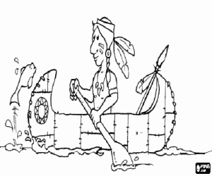 300x250 Native Americans Or Indians Coloring Pages Printable Games