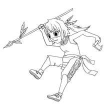220x220 Native American Warrior Coloring Pages