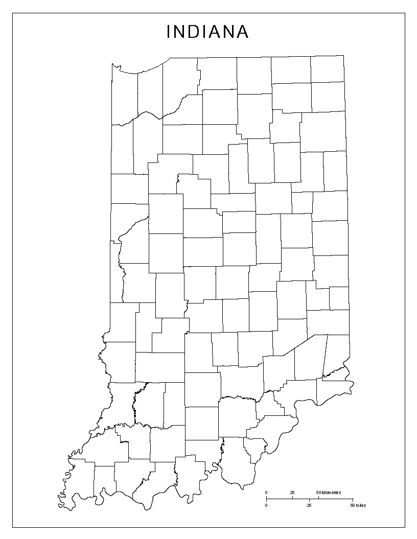 816x1055 Maps Of Indiana
