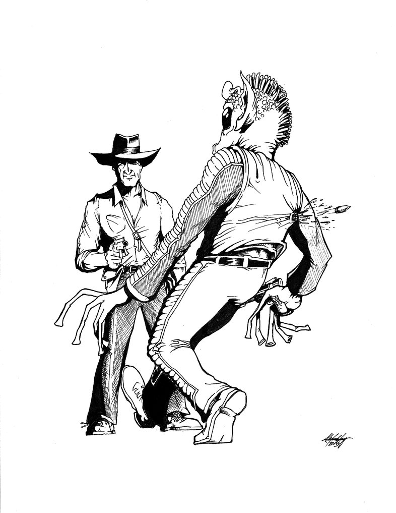 786x1017 Indiana Jones Vs. Greedo By Alexanderlay